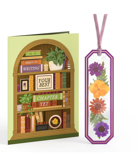 Best Chapter Yet Petal Pressed Bookmark Card