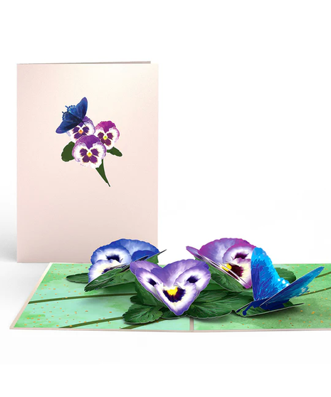 Pansies Pop-Up Card