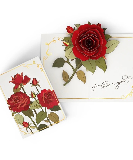 I Love Your Roses Pop-up Card