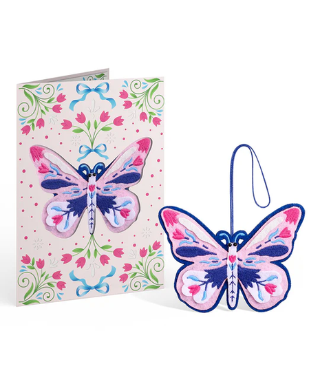 Dazzling Butterfly Heartfelt Charm Card