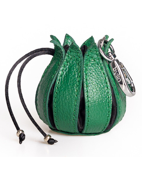 Green My Little Tulip Coin Purse Keychain