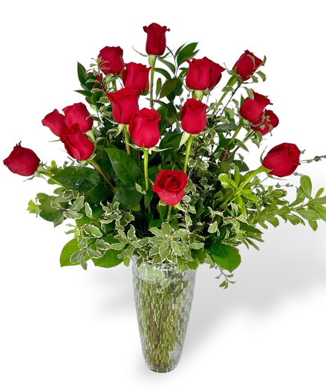 Mikasa Crystal Vase Roses