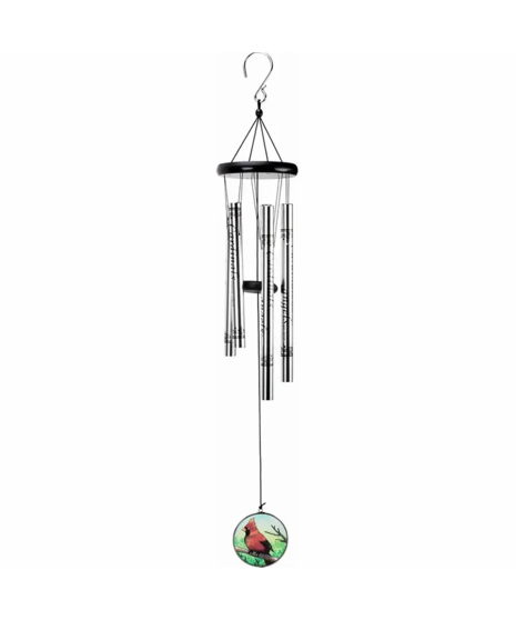 Cardinal Stained Glass Chime