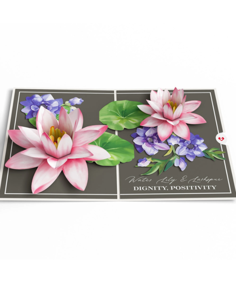 July Birth Month Flower Pop-up Card - Lovepop