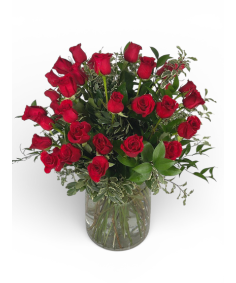 Three Dozen Elegant Red Roses