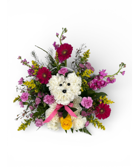 Pawsome Puppy - vase may vary