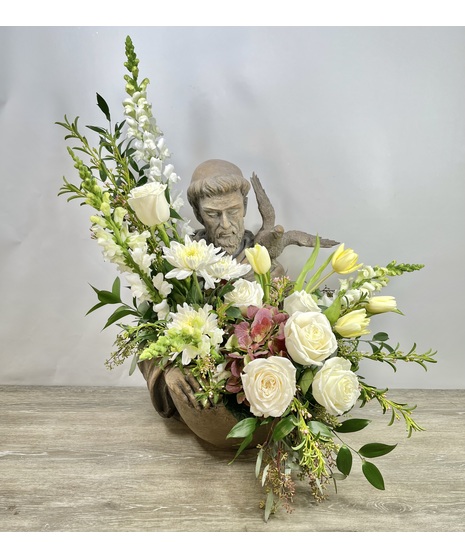 Soft Colored Funeral Arrangement