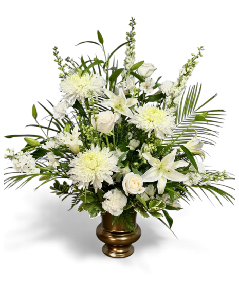 Peaceful White Lilies