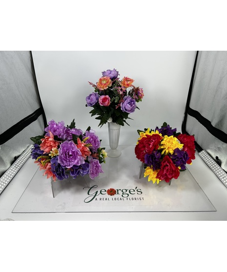 Silk Cemetery Arrangements