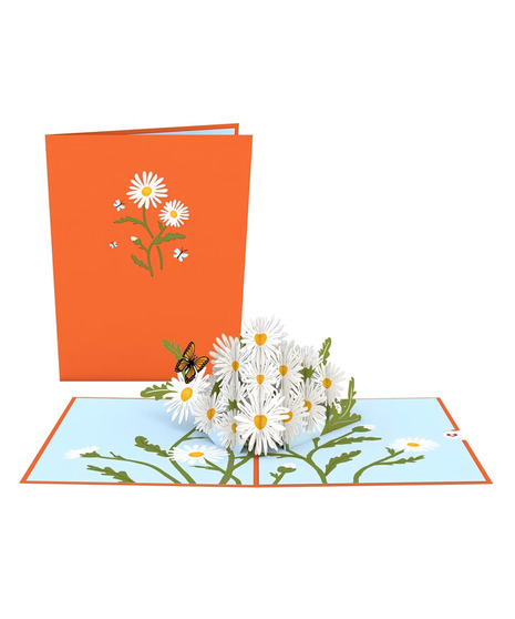 Lovepop Daisies with Monarch Butterfly