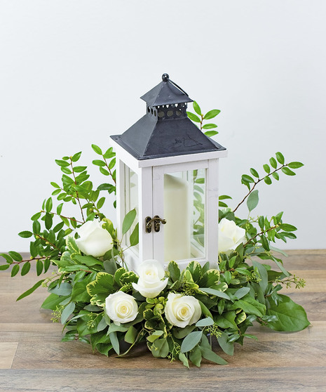 Signature White Rose Lantern